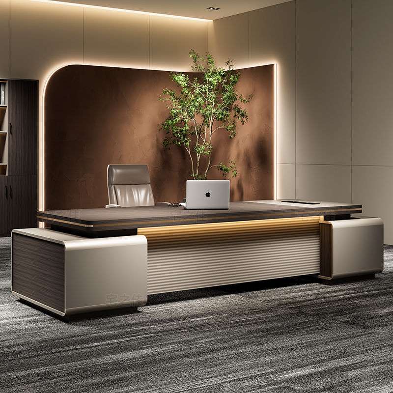 宅之佳轻奢老板桌简约现代董事长总裁大班台办公室主管经理办公桌