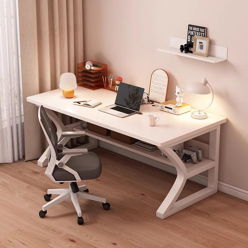 实木电脑桌台式办公桌长条桌子简易书桌学生家用卧室电竞桌工作台