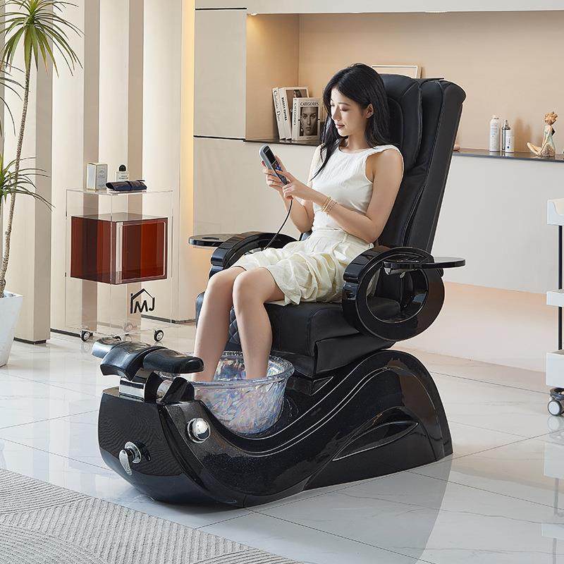 按摩床电动足浴沙发靠椅床美甲美睫椅子足疗床电动躺椅足浴床