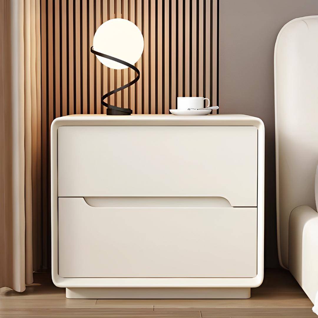 法式奶油风简约床头柜现代烤漆会客厅茶几装饰储物柜家用时尚矮柜