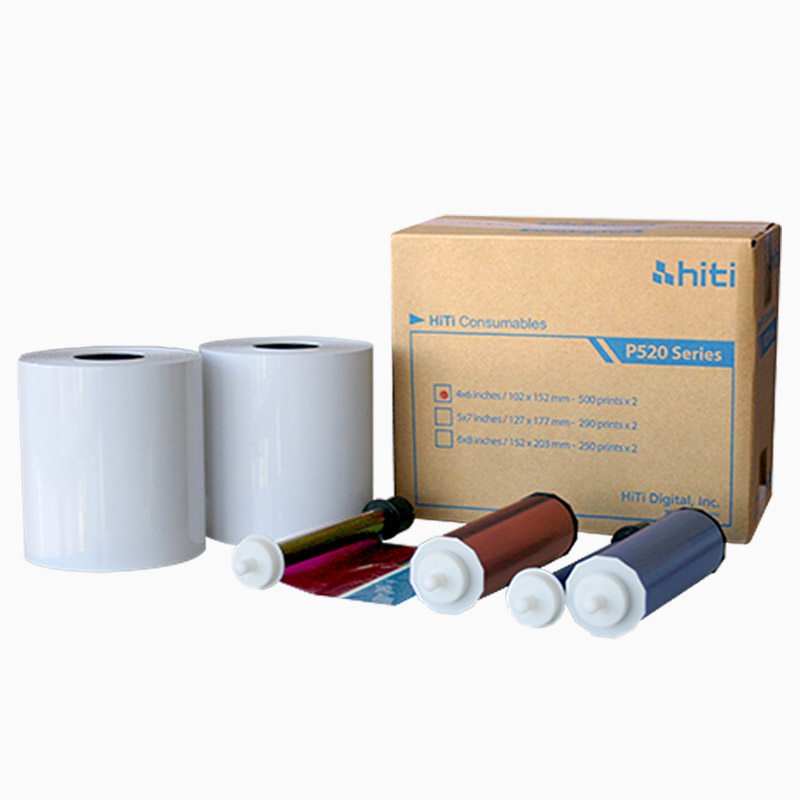 hiti呈妍P525L/p520L热升华打印E机相纸呈研p525l热升华打印机卷