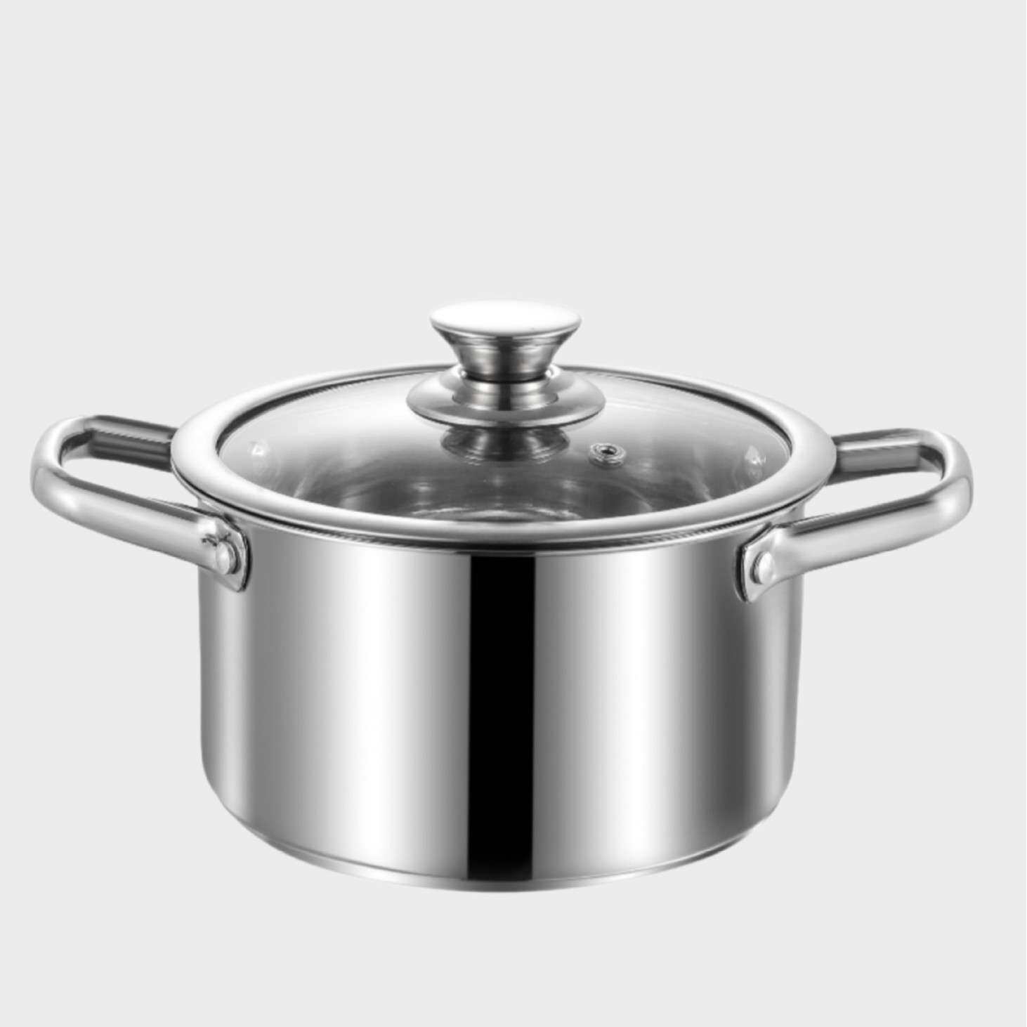 不锈钢6件锅具套装外贸跨境奶锅汤锅煎锅组合stainless pots套装