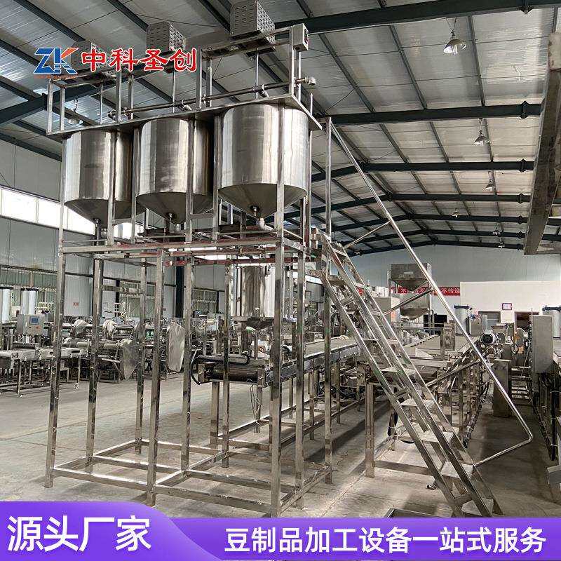 自动放脑步进式压榨老豆腐机 豆腐豆浆生产线 生产豆制品成型机