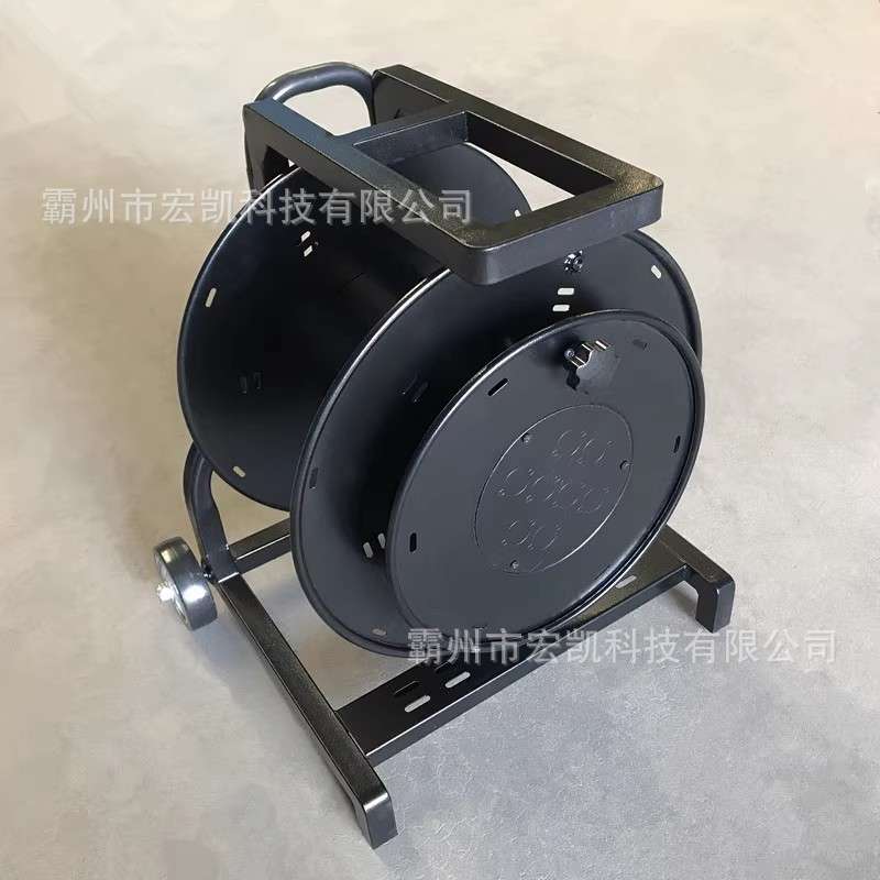 手拉式 车载绕线盘空盘收线器卷线器移动电缆盘电线盘线滚子