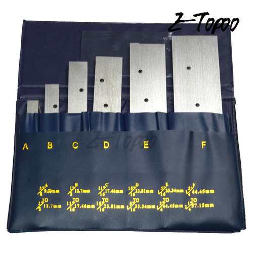 HUOTO英制6件套可调平行垫块调整平行铁套装量块机床垫铁7mm