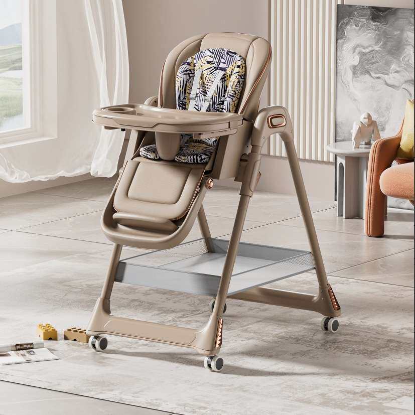 多功能宝宝餐椅0-6岁可坐可躺儿童餐椅可折叠二合一婴儿可调节椅