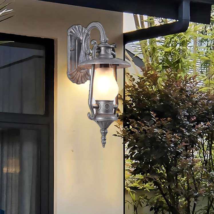 美式户外壁灯防水庭院灯室外花园阳台露台灯工业风煤油灯复古马灯