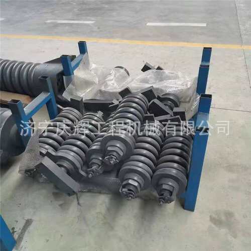 挖掘机R265-9引导轮总成 涨紧油缸链条 支重轮 引导轮 全车配件