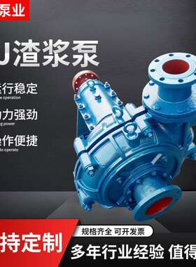 80ZJ-I-A33卧式渣浆泵液下渣浆泵叶轮耐磨灰渣泵船用抽砂泵浓浆泵