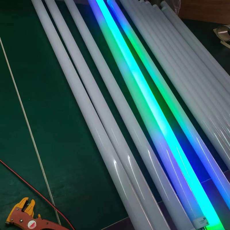 圆360度发光灯管PC全透光管D25到D50直径全彩灯条智能编程led灯