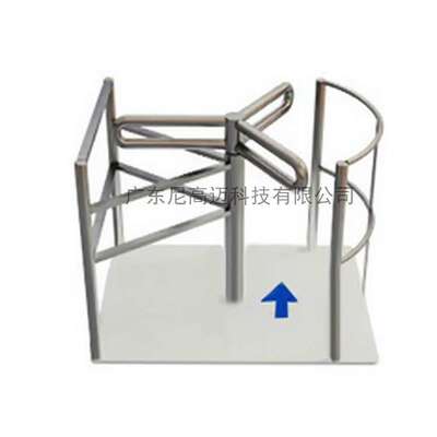 达州车站出口旋转门不锈钢转闸可移动单向门通道禁行器半高单限门