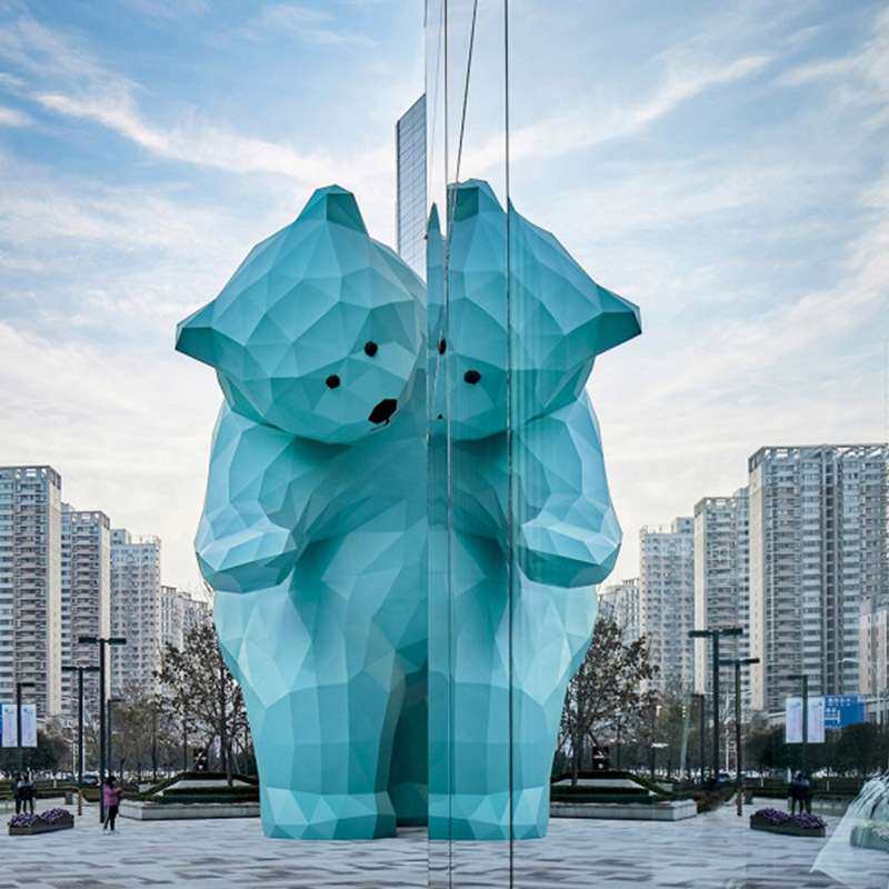 不锈钢景观定 制美陈雕塑户外廊架大型中式锻铜制作小区商场摆件