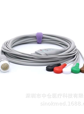 兼容FLP-PH12P一体化5导心电VM4/6/8/MP20/30/40/50/CM10