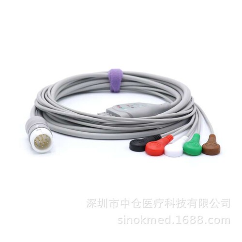兼容FLP-PH12P一体化5导心电VM4/6/8/MP20/30/40/50/CM10