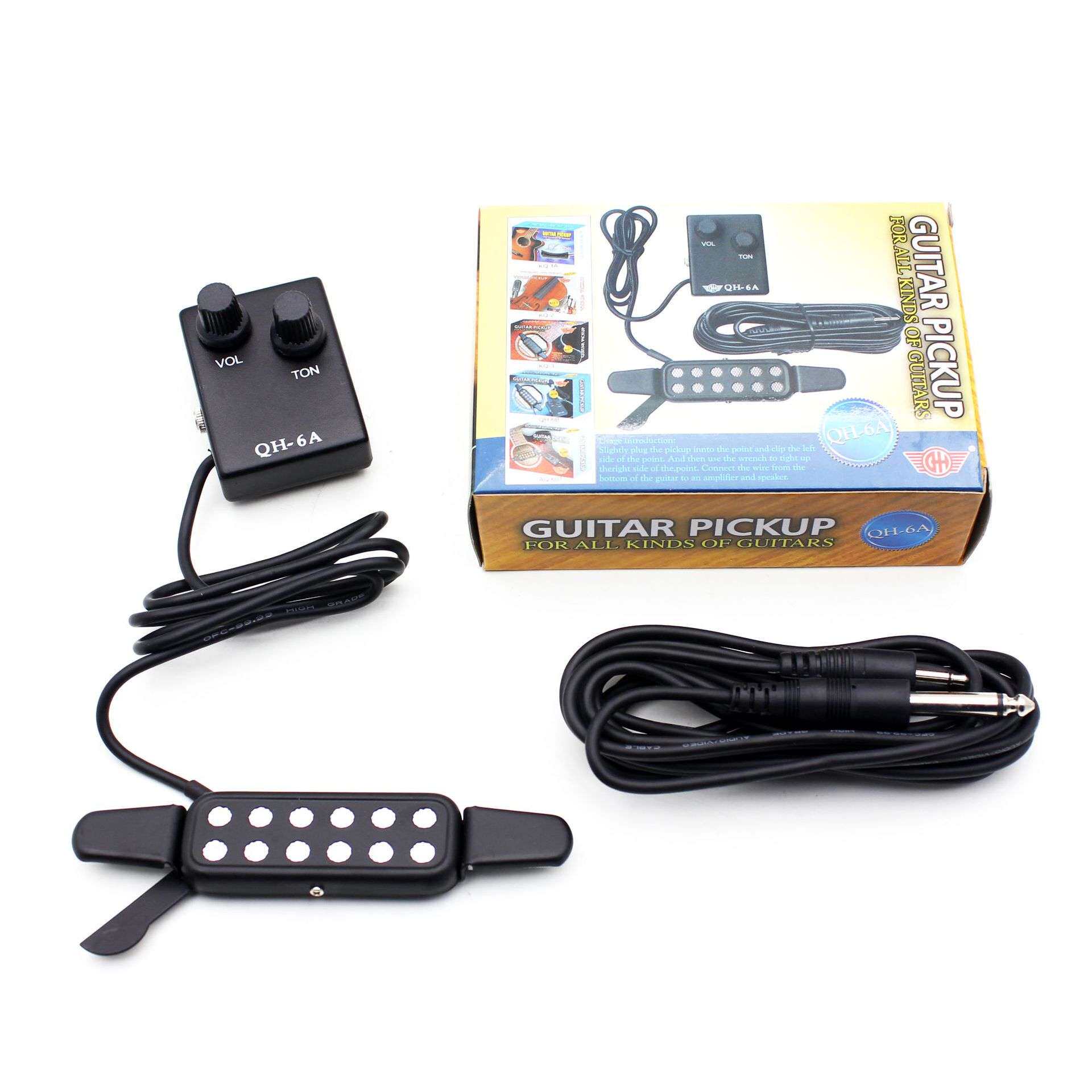 吉他拾音器民谣古典EQ拾音器木吉他电箱拾音器免开口拾音器