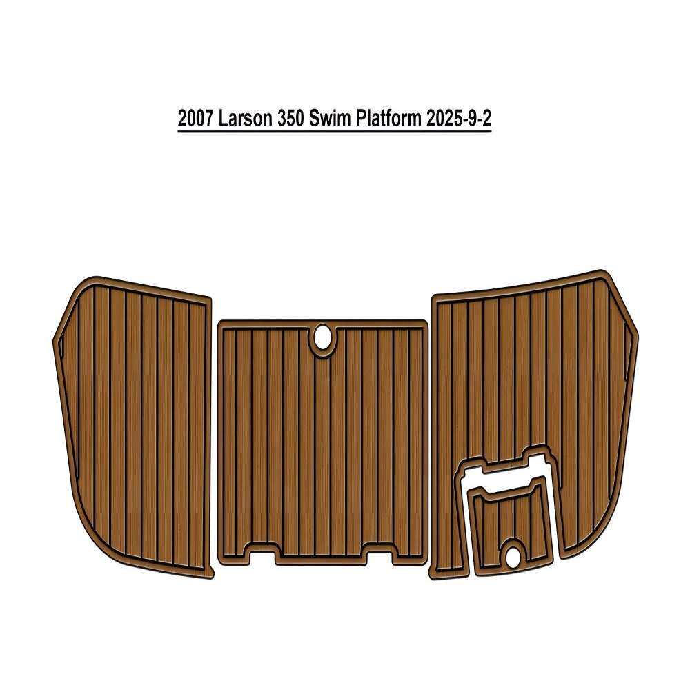2007 Larson Cabrio 350 Swim Platform 游艇船舶EVA柚木地板