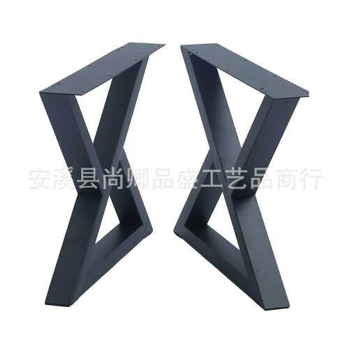 铁艺桌脚支架金属铁艺家具餐桌腿茶几桌腿搁板脚现货桌架巴台桌架