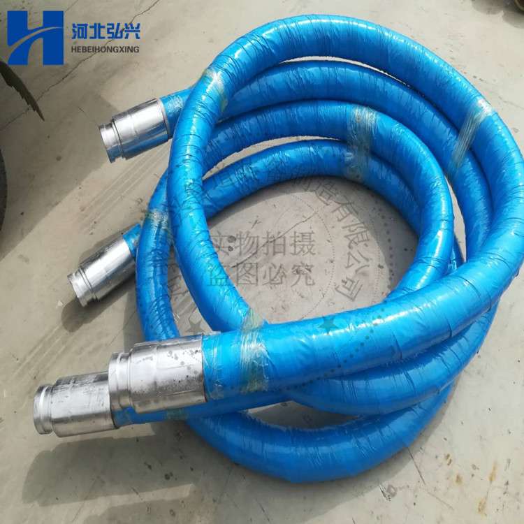 DN76 80细石砂浆输送胶管 湿喷台车专用橡胶软管图片