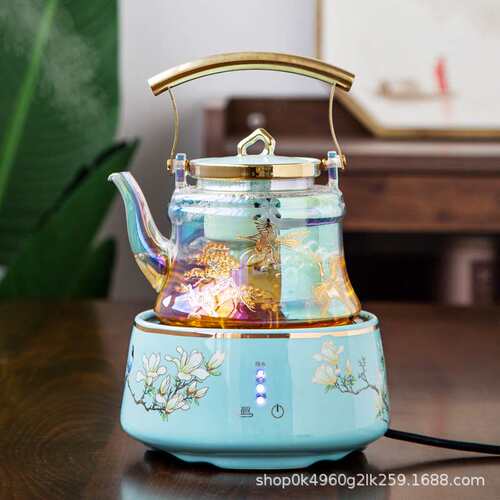 泡茶壶提梁壶触摸式陶瓷电陶炉煮茶器玻璃烧水壶耐热耐高温煮茶壶