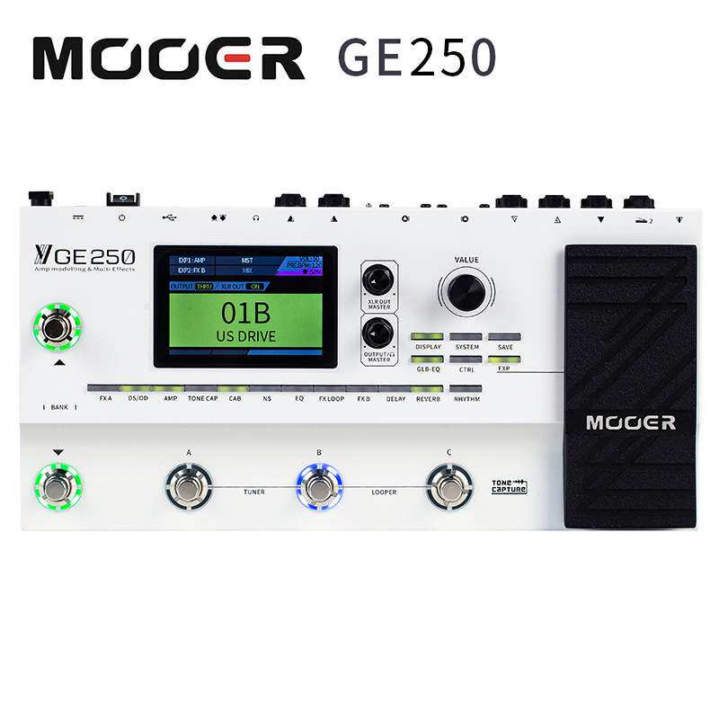 MOOER魔耳GE300LITE电吉他专业级综合效果器GE250带音箱模拟采样