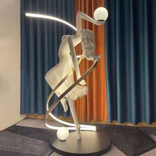 女神雕塑摆落地灯酒店大堂售楼处样板间橱窗柜工作室抽象艺术摆件