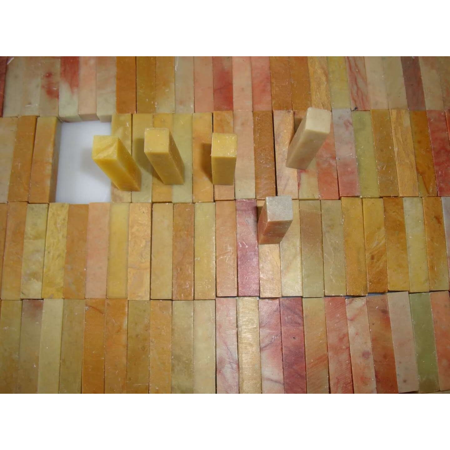 实物一组1*1*5CM178方青田新矿书画印章练习章适合初学者练习篆刻