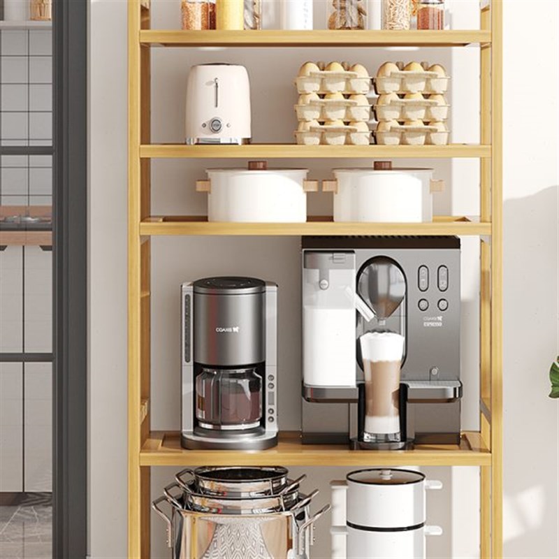 烤箱架子置物微波炉免打孔支架厨房D家用台面蒸烤一体货架收纳多