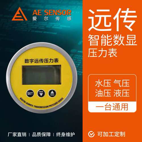 厂家供应AE-P1智能数显远传压力表 4-20mA/RS485信号输出60mm表盘