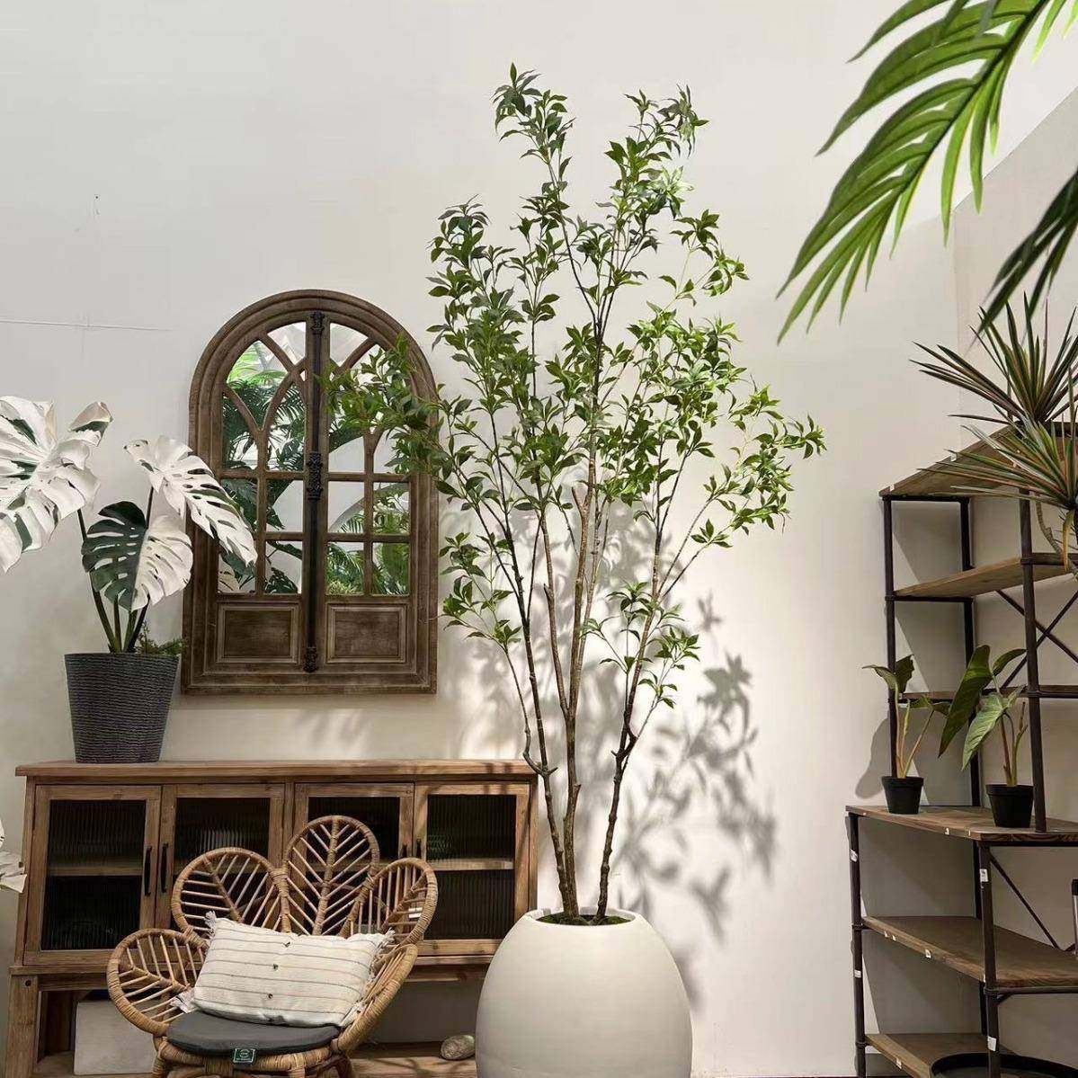 含阳仿真新款马醉木绿植造景室内软装门店摆设仿真绿植