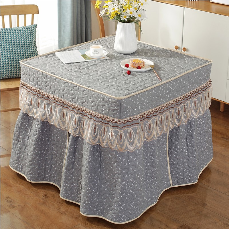 烤火桌子罩套正方形冬季加绒加厚茶几桌布火架被定制电Y炉罩子新