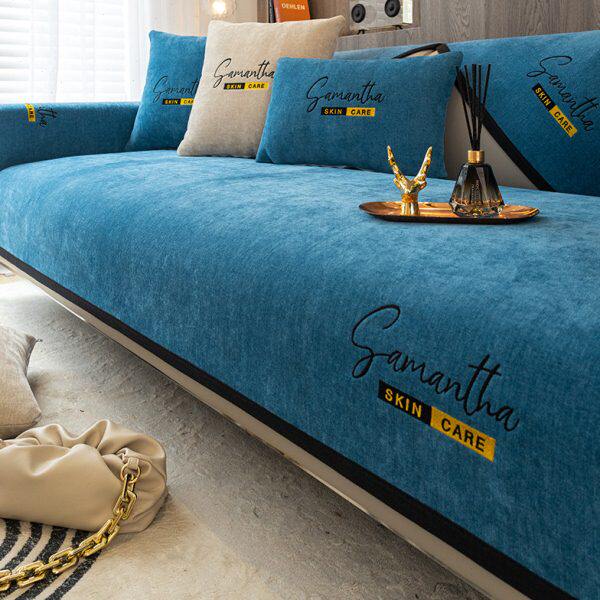 实木2024坐垫套罩座垫新款高档现代简约沙发沙发垫四季通用子盖布