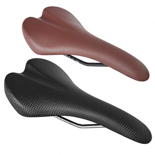 山地公路自行车坐垫长 途骑行柔软坐垫 PU皮革防水座垫折叠车座包