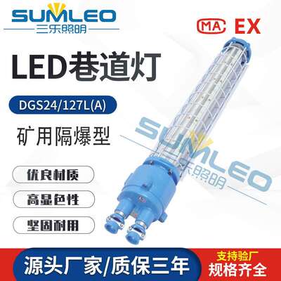 DGS24/127L(A)矿用隔爆型LED巷道灯长形 齿轮型矿用巷道灯防水