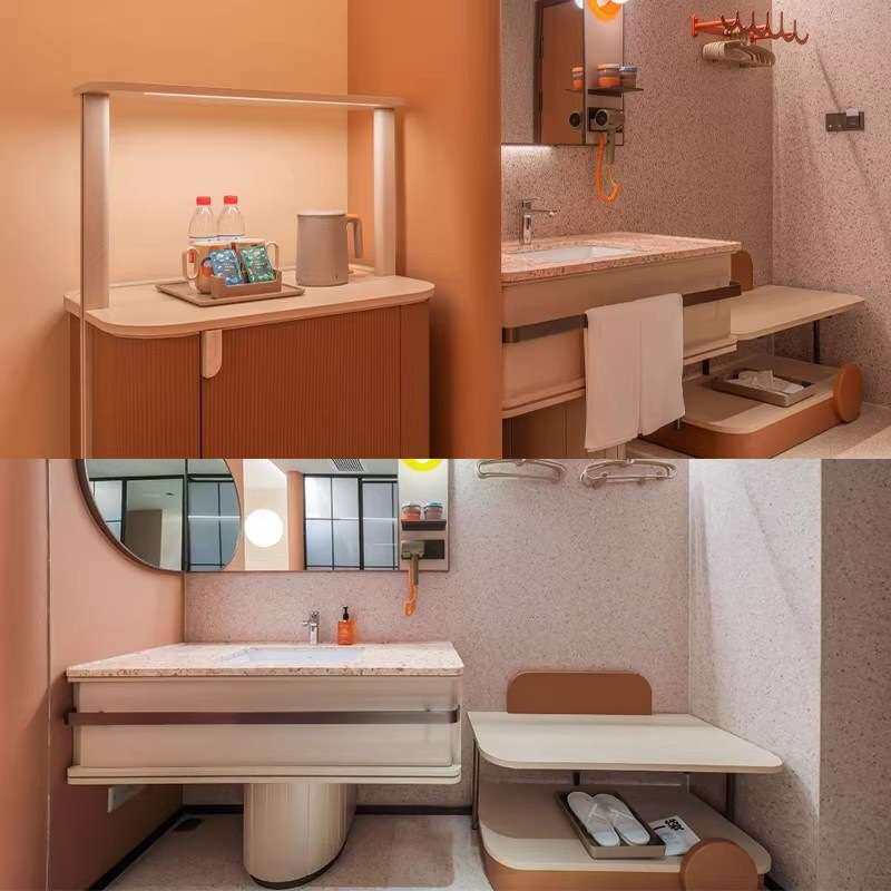 桔子3.0连锁酒店家具全套定 制民宿专用床箱宾馆标间床屏翻新改造