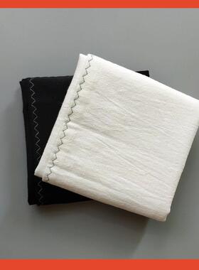 5ZW黑色手帕纯色棉麻方巾擦汗巾双层素帕男士手巾纯白手帕女式可