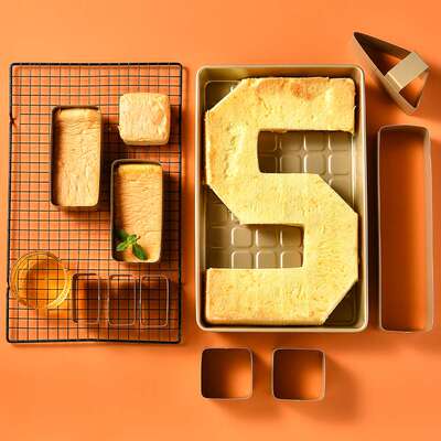 烘焙工具字母数字不锈钢烤盘蛋糕模具Alphanumeric cake mold