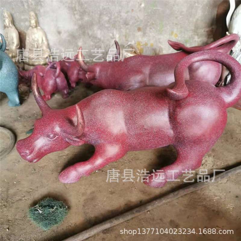 园林景观动物雕塑 铸铜华尔街铜牛家居风水摆件 纯铜艺术金属雕像