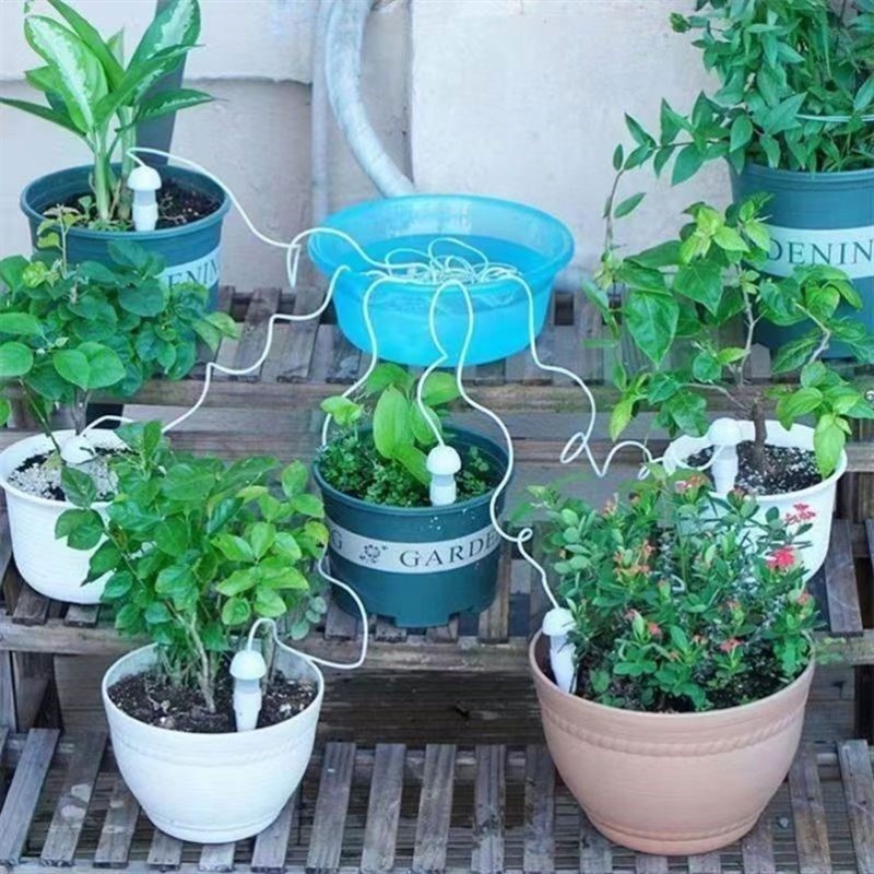 出远门浇花神器自动浇水一个月家中E无人浇花盆滴水器假期出差渗