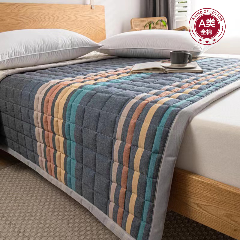 A类全棉床垫软垫子家用垫被铺床褥子宿舍学生Q单人防滑保护垫薄款