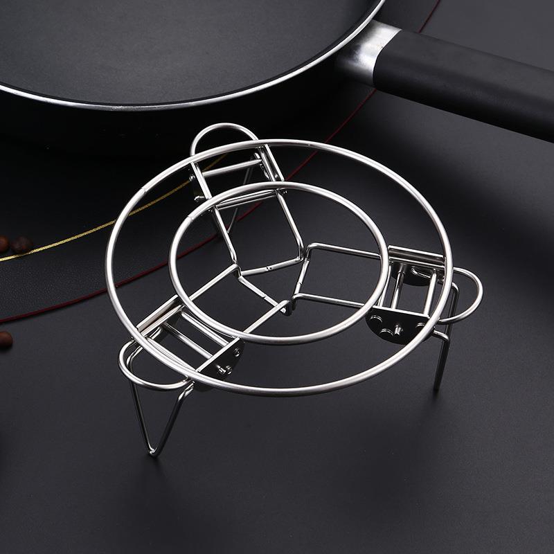 厂家304不锈钢蒸架创意伸缩可折叠蒸格Q家用厨房小工具蒸架