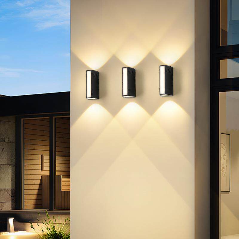 户外墻壁灯阳台灯防水别墅庭院灯led室外墙灯门口大门两侧洗墙灯