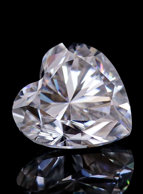 莫桑源头厂家心形白色莫桑裸石3mm-9mm 异形D色莫桑裸石现货