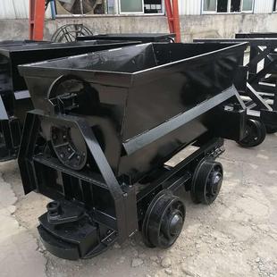 矿山设备梭式 自动平稳曲轨侧卸式 矿车 前程翻斗式