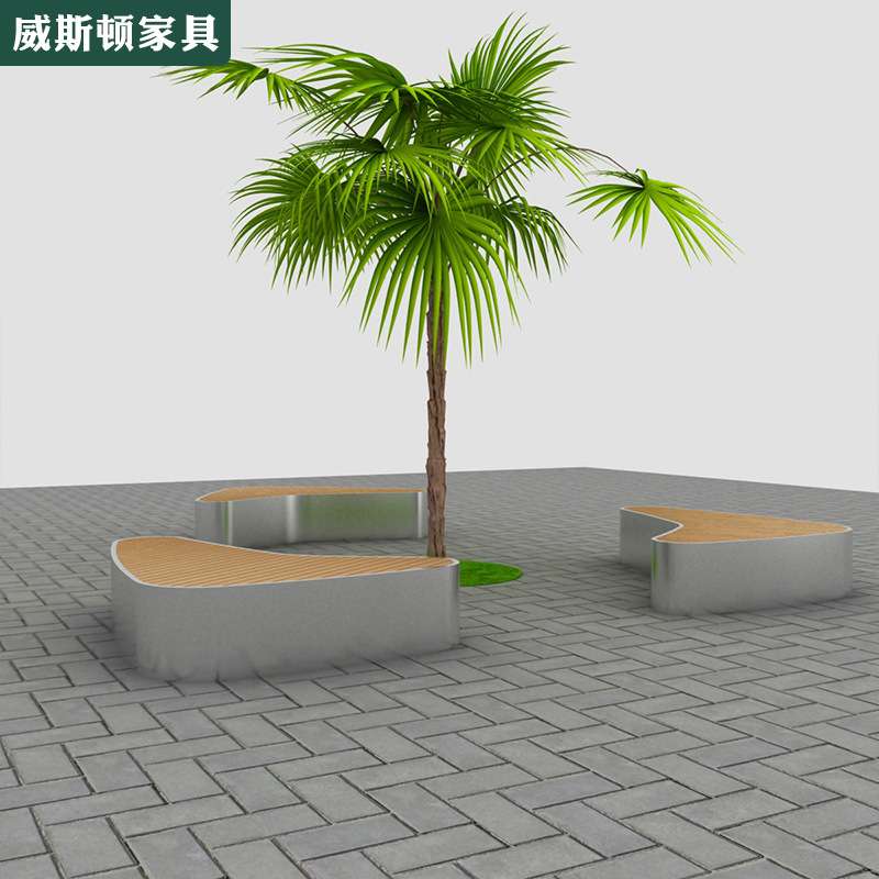 月亮组合玻璃钢休闲椅商场创意座椅户外景观长条凳等候排椅直销