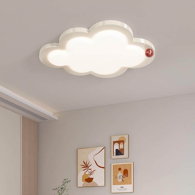 云朵卧室灯吸顶灯全光谱房间灯现代简约奶油风护眼主卧灯儿童房灯
