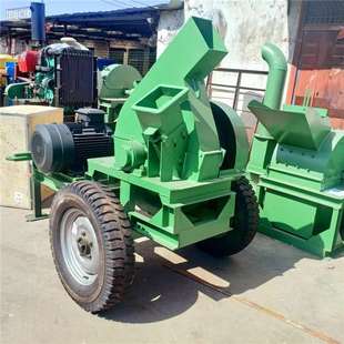 干湿竹子木头削片机 废旧建筑模版切片机 输送带进料盘式削片机