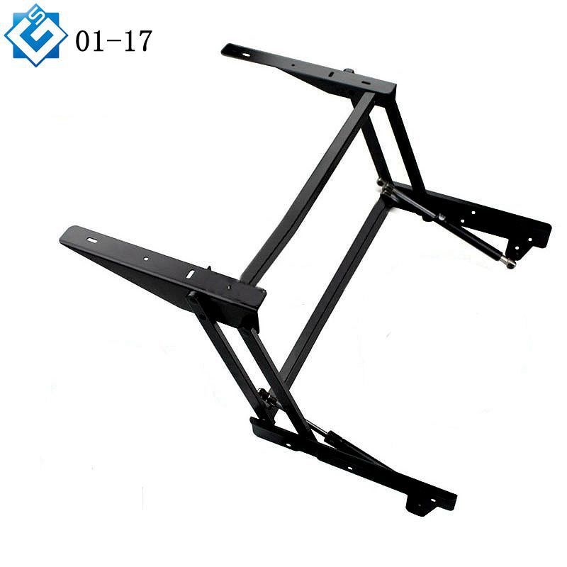 直供液压茶几升降器客厅移动桌面气动缓冲升降支T架茶几折叠五金