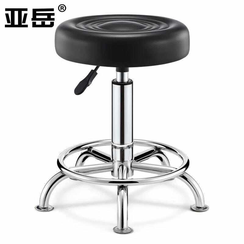亚岳升降旋转凳 带靠背 实验室办公室收银吧台圆S凳椅子 工作椅转