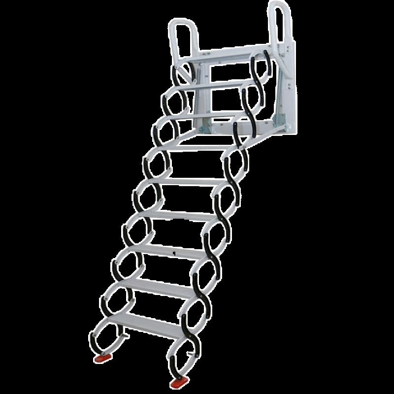 壁挂阁楼伸缩楼梯室内室外隔层z户外升降折叠拉伸家用电动收缩梯