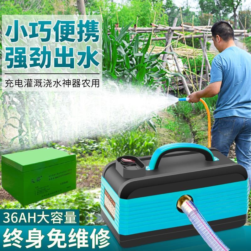 充电式菜园浇水神器浇水机电动抽水泵农用K灌溉菜地浇水深井自吸